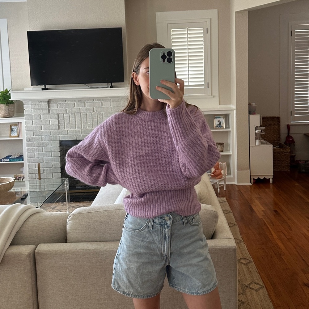 Purple Zara Knit Sweater